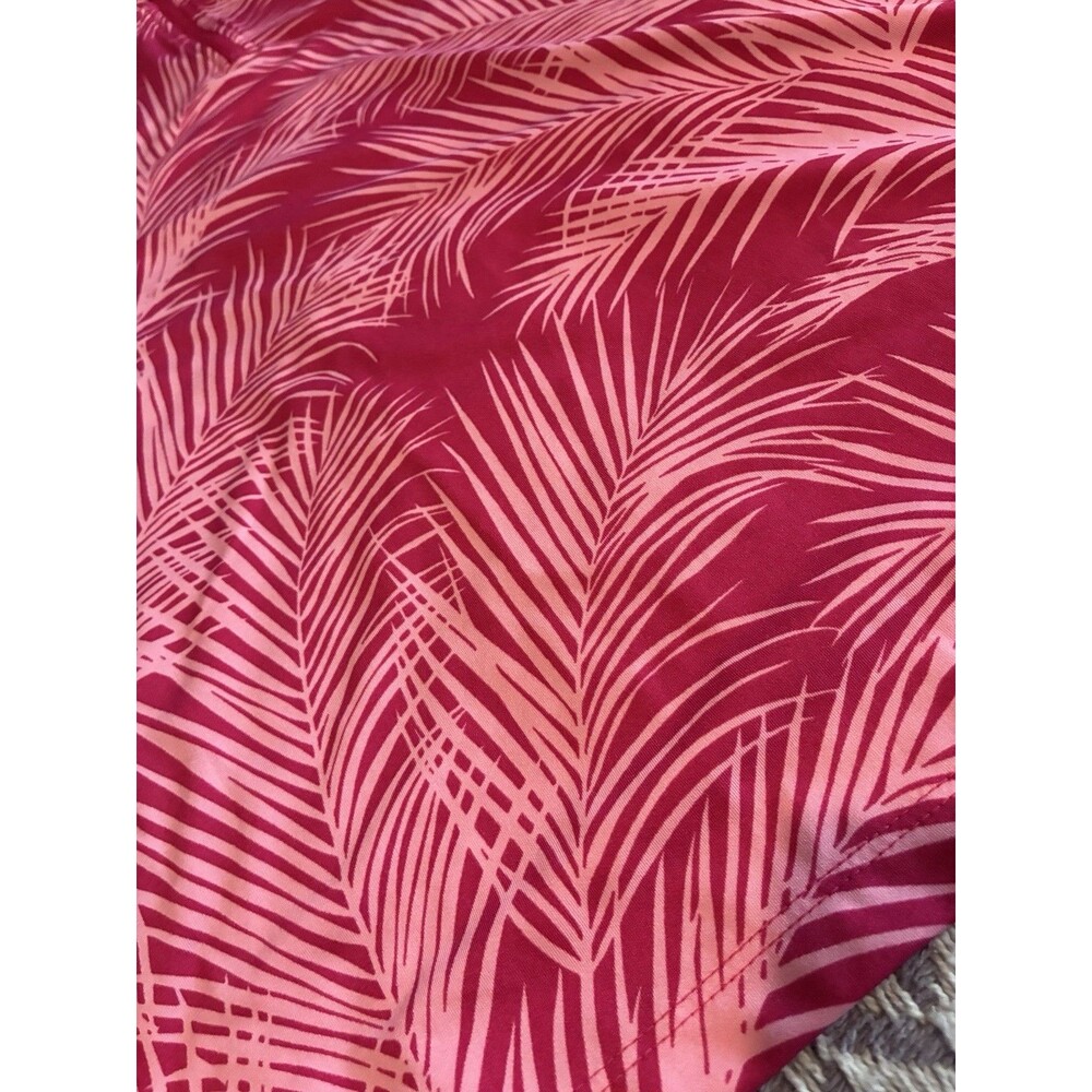 Tommy Bahama Active Golf Set Top + Skort Pink Tropical UPF 50 Pockets Size L - Picture 12 of 16
